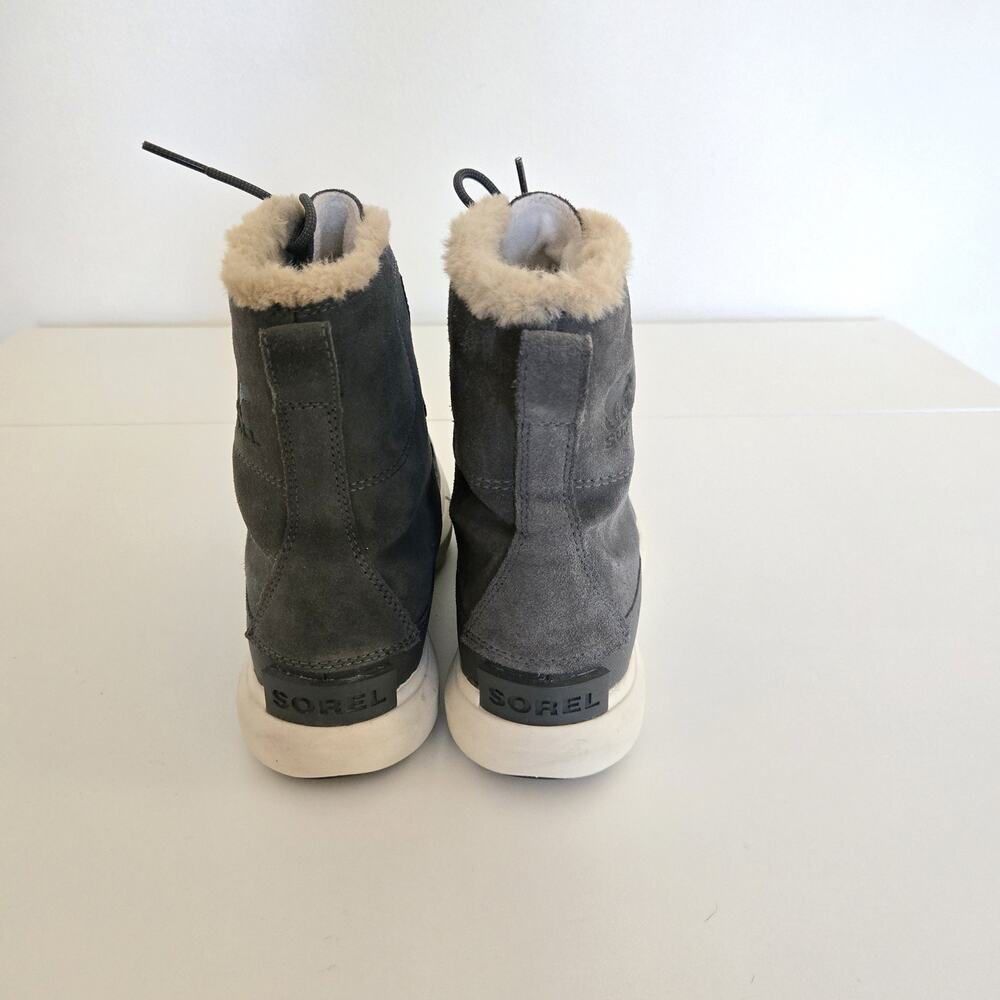Sorel Explorer Next Joan Classic Waterproof Winter Boots Grey US 10 - Picture 4 of 12